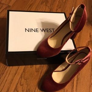 Nine West Velvet Heels